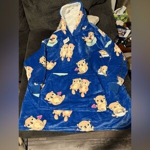 Blue Plush Otter Oodie